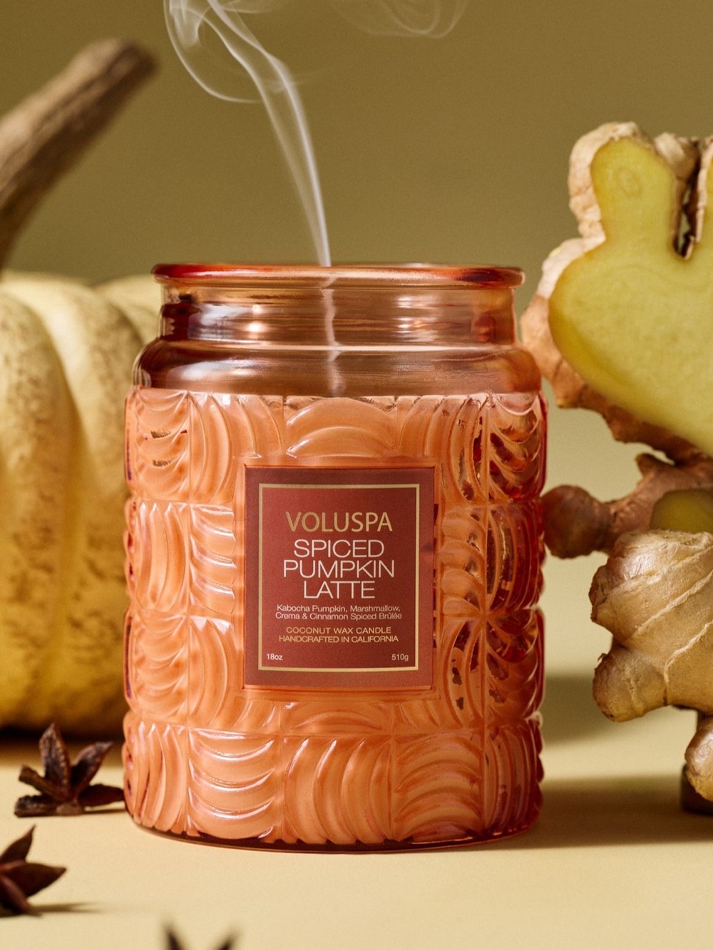 Voluspa Spiced Pumpkin Latte 18oz Candle medium